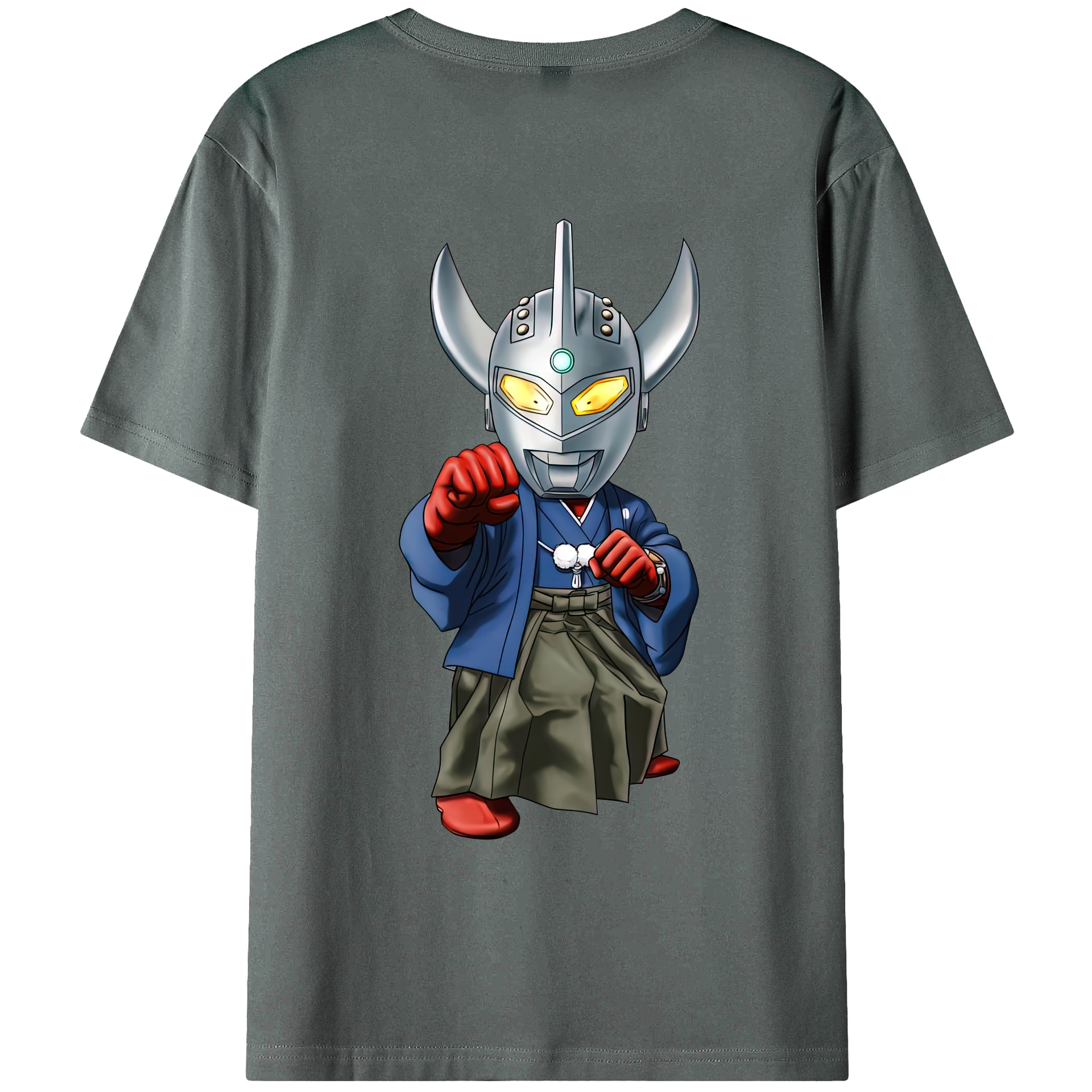 （画像用） ウルトラマン Ultraman 綿100％ メンズ半袖Tシャツ（バックプリント） 通気性